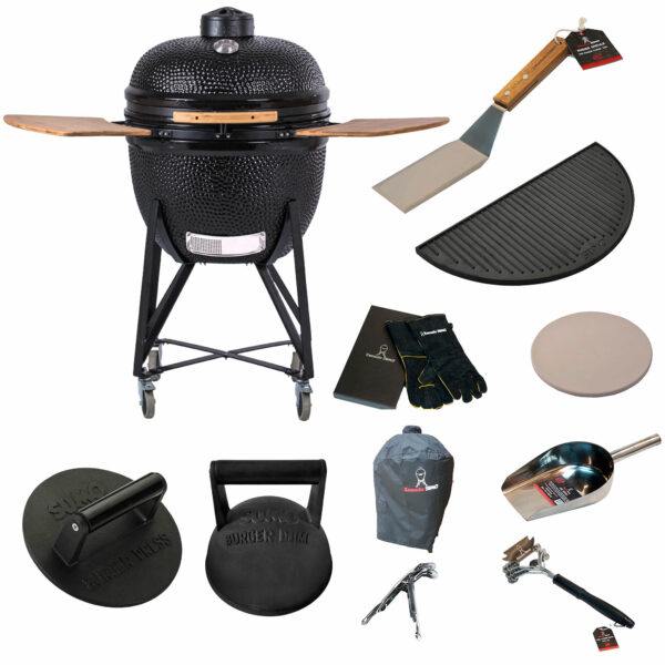 Kamado Sumo Maxi Musta m. smashpaketti