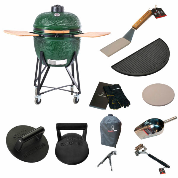 Kamado Sumo Maxi Vihreä m. smashpaketti