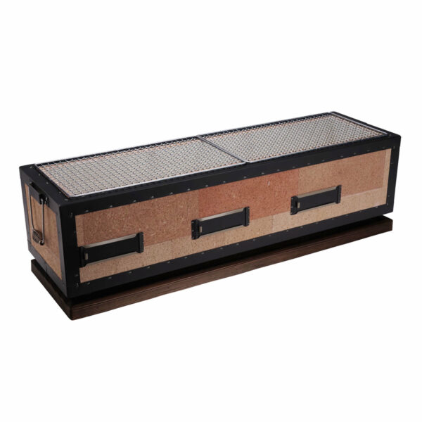 Konro-pöytägrilli 77x23x20 cm, diatomite