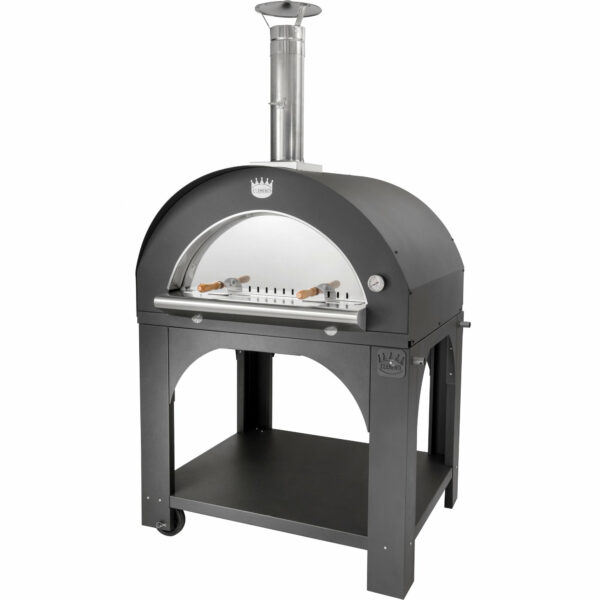 Pulcinella Puulämmitteinen Pizzauuni 100x80 cm. Antrasiitti