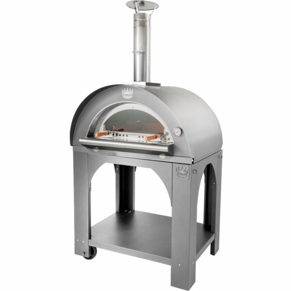 Pulcinella Puulämmitteinen Pizzauuni 100x80 cm. Ruostumaton teräs